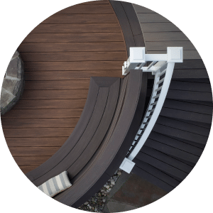 TimberTech Home Dark Hickory Coastline Aerial Circle Beauty